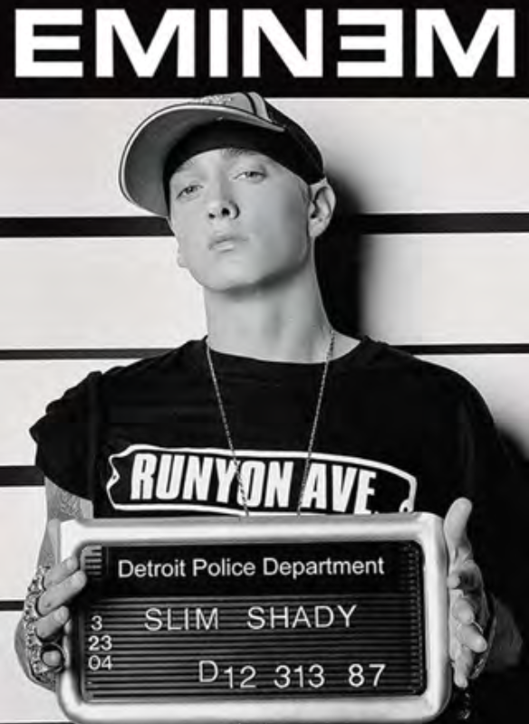 EMINEM NOIR ET BLANC