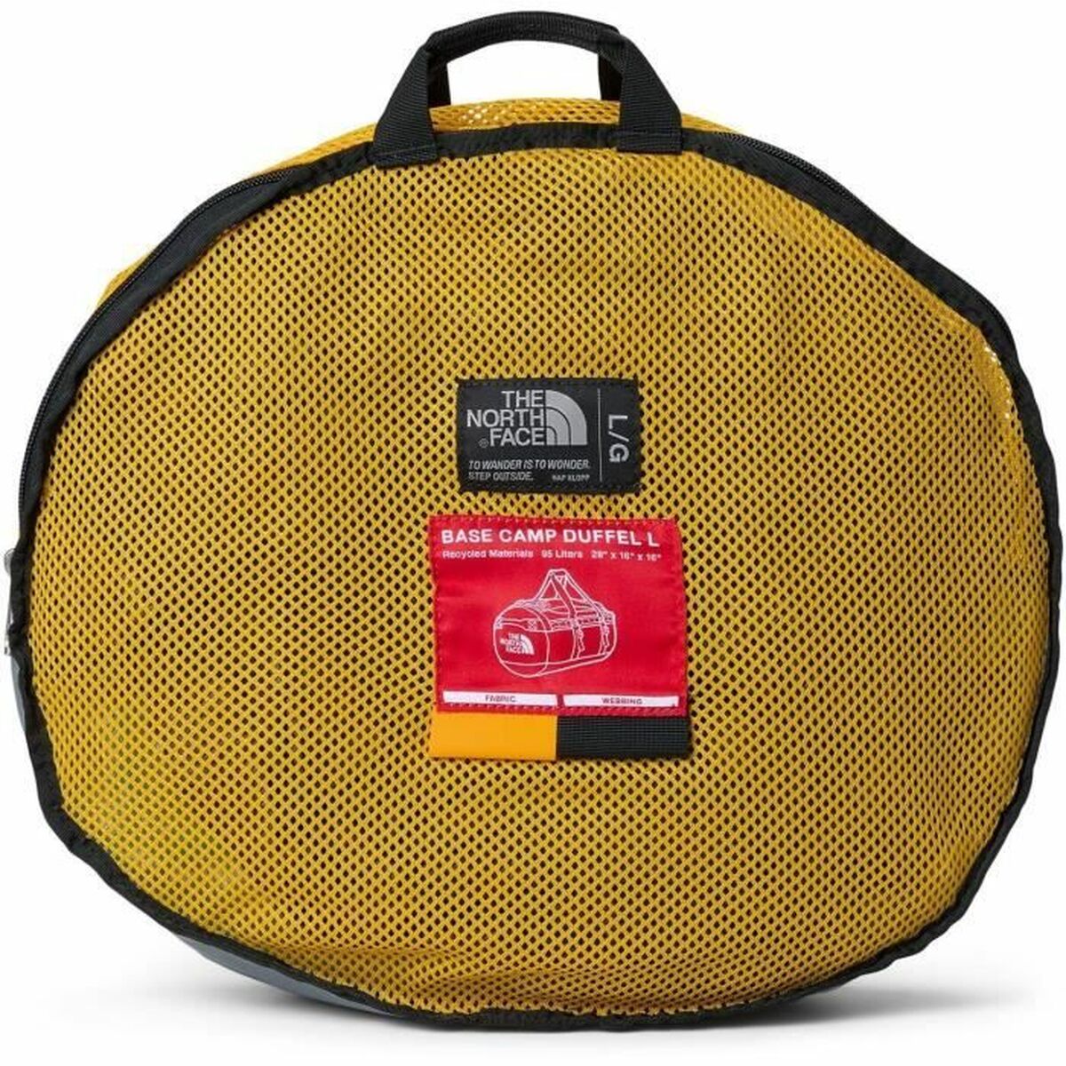 Sac à dos de Sport The North Face Base Camp Duffel Jaune 95 L