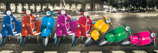 VESPA COULEUR FORMAT PANORAMIQUE