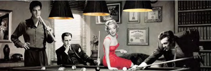 ACTEURS AMERIACAINS BILLARD FORMAT PANORAMIQUE