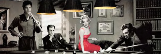 ACTEURS AMERIACAINS BILLARD FORMAT PANORAMIQUE