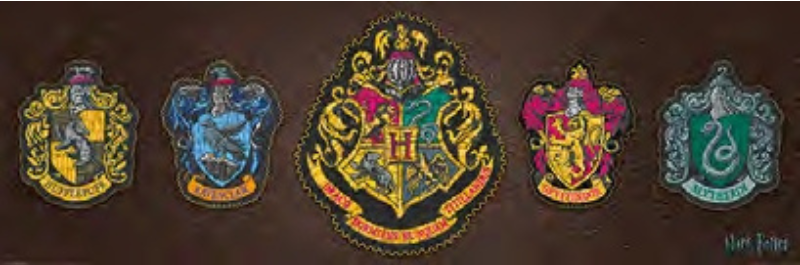 HARRY POTTER CRESTS FORMAT PANORAMIQUE