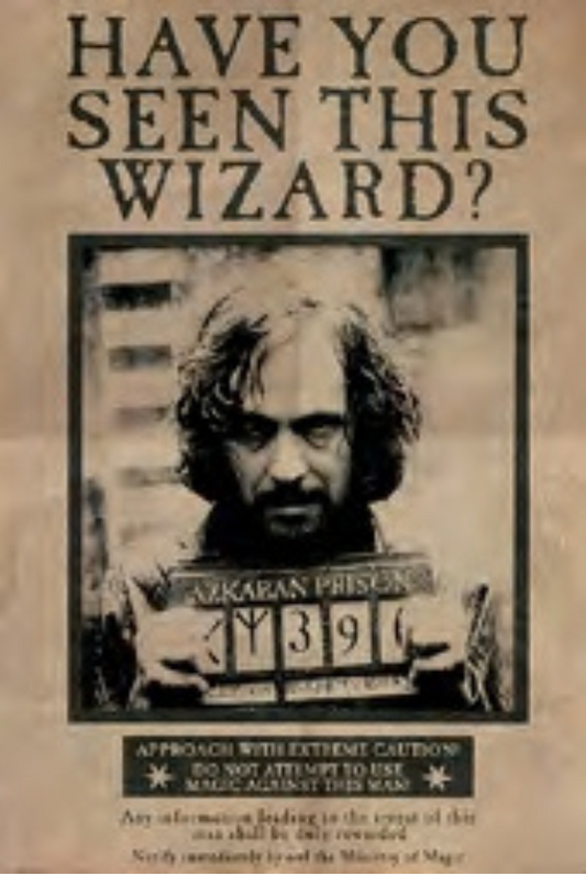 HARRY POTTER WANTED SIRIUS BLACK