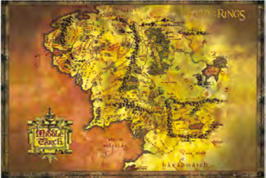 LORD OF THE RINGS MAP