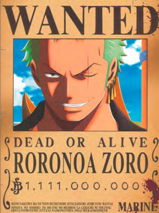 ONE PIECE RORONOA ZORO