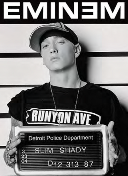 EMINEM NOIR ET BLANC
