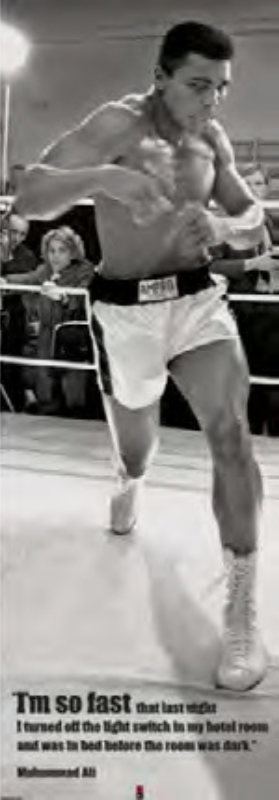 MOHAMED ALI BOXE FORMAT DE PORTE