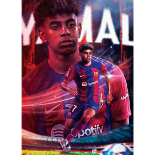 LAMINE YAMAL PORTRAIT FCB