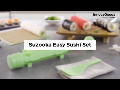 Set de sushi avec recettes Suzooka InnovaGoods 3 Pièces