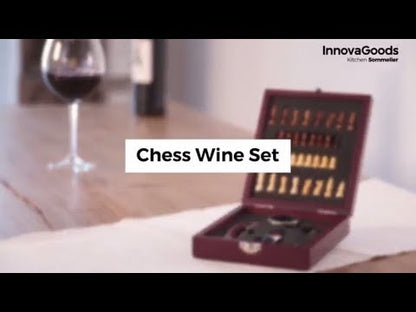 Ensemble d'Accessoires à Vin et Échecs InnovaGoods 37 Pièces