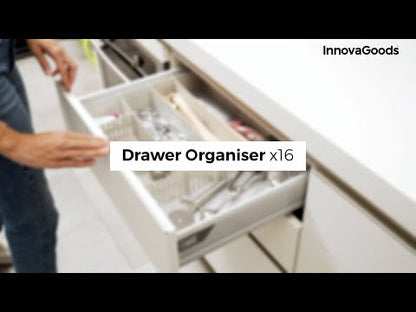 Organisateur de Tiroirs Réglable Condor InnovaGoods 16 Unités